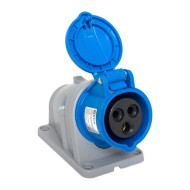 Розетка стационарная наружная EKF 113 2Р+РЕ 16А 220В IP44 PROxima ps-113-16-220-PRO