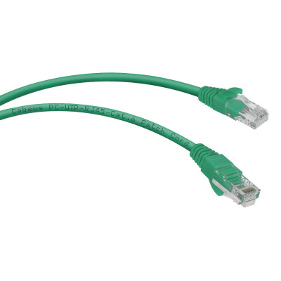Патч-корд Rj-45 Cabeus PC-UTP-RJ45-Cat.6-1m-GN-LSZH кат.6 1 метр зеленый