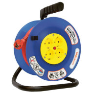 Удлинитель на катушке 4х30м с заземл. 6А IP44 ВЕМ-250 ПВС 3х0.75 термозащита защ. шторки UNIVersal 1680