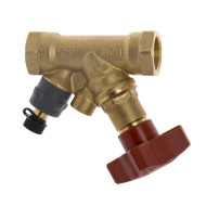 Клапан запорный с измерительным ниппелем STS без дренажа DN20 внутренняя резьба PN20