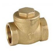 Клапан обратный поворотный GENEBRE 3180 06 DN025 PN12, корпус - латунь, клапан - латунь + NBR, ВР/ВР