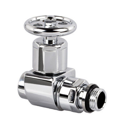 Вентиль SR Rubinetterie прямой (маховик) серия "Prestige & Minimal" 1/2", цвет хром