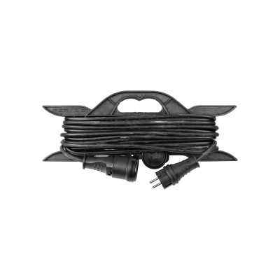 Удлинитель-шнур TDM ELECTRIC силовой на рамке, каучук, КГ, IP44, штепс. гнездо с/з, 3500 Вт, 20 м Народный