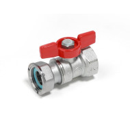 Кран шаровой 3/4"x3/4" В-В с рукояткой бабочка, латунь Giacomini