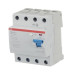 Выключатель дифференциального тока ABB 4-модульный F204 AC-80/0,1