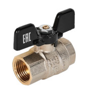 Кран Stout шаровой полнопроходной ВР/ВР ручка бабочка 3/4