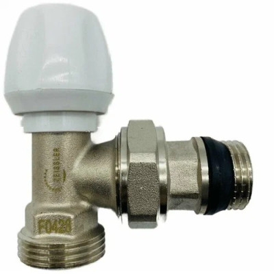 Вентиль терморегулирующий ручной угловой 1/2 x3/4 евроконус Zeissler