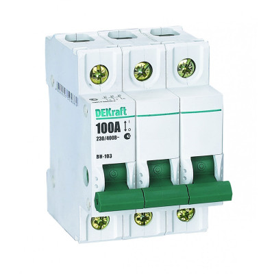 Выключатель нагрузки Dekraft ВН-103 3П 100А 17063DEK