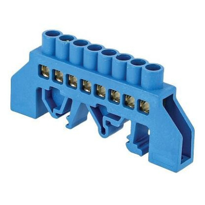 Шина EKF "0" N 63.08 нейлоновый корпус на DIN-рейку (латунь) PROxima