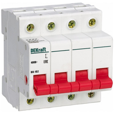 Выключатель нагрузки DEKraft 4п ВН-102 63А