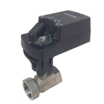 Двухходовой шаровый кран с электроприводом TECHNO HKS250-08DF/24V