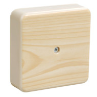 Коробка распаячная КМ для открытой проводки 104х104х44мм сосна IEK UKO10-100-100-044-K34-E