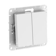 2-клавишный ПЕРЕКЛЮЧАТЕЛЬ Systeme Electric ATLASDESIGN, сх.6/2, 10АХ, быстрозажимные клеммы, БЕЛЫЙ
