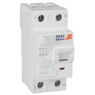 Выключатель дифференциального тока (УЗО) КЭАЗ OptiDin DM63-2340-AC-4,5-УХЛ4 без защиты от сверхтоков 2П 40А 100мА AС 4,5кА