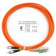 Оптический патч-корд SC-FC Cabeus FOP-62-SC-FC-3m 62,5/125 (ОМ1) 3 метра