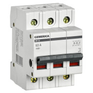 Выключатель нагрузки (мини-рубильник) GENERICA 3п ВН-32 3Р 63А
