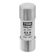 Плавкая вставка TDM ПВЦ-B2 22х58 aR (быстродействующая) 63А