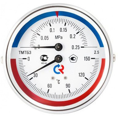 Термоманометр Росма ТМТБ-31Т.2 (0-150С)(0-1,6MPa) G1/2 2,5