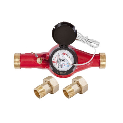 Счетчик воды универсальный ЭКО НОМ-40Х (латунь) +КМЧ