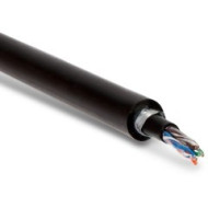 Кабель витая пара Hyperline UUTP4-C5E-S24-ARM-OUT-PE/PE-BK1 U/UTP, кат. 5e, 4 пары(24 AWG), одножильный (solid), бронир. стальной лентой, внешний, PE, -40°C – +60°C, черный