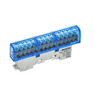 Шина IEK TEKFOR N "ноль" неизолированная на универсальном держателе 6х9-14-С