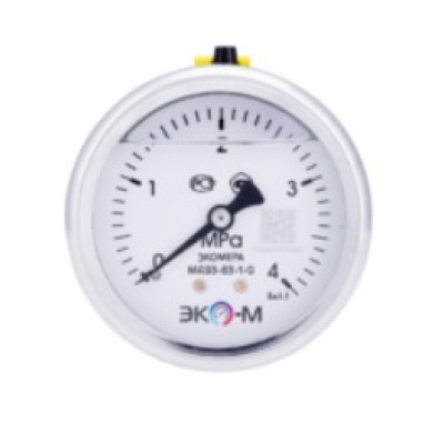 Манометр Экомера МД93-63мм 0..16МПа G1\4 (Гидрозаполненный) осевой