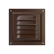 Решетка ERA 1212МЭ, металл, коричневая