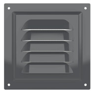 Решетка ERA 1212МЭ, металл, серая