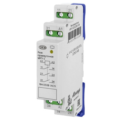 Реле промежуточное Меандр МРП-3 ACDC24В УХЛ2