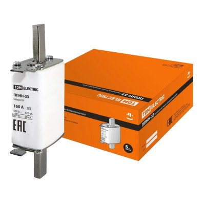 Плавкая вставка предохранителя TDM ППНН-33 габ.0, 160А