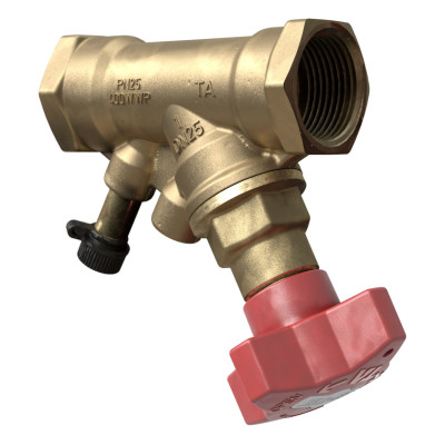 Клапан запорный с измерительными ниппелями STS внутренняя резьба DN 25 Kvs = 9.8 м3/ч