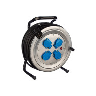 Удлинитель силовой на катушке 4х40м с заземл. 16А IP44 КГ 4кВт розетки с защ. крышкой Союз 481S-4004.