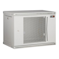 Настенный разборный шкаф TLK 19", 6U, перфорированная дверь, Ш600хВ303хГ350мм, 1 пара монтажных направляющих, серый