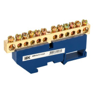 IEK YNN10-812-12D-K07 Шина нулевая на DIN-изол. ШНИ 8х12-12-Д-С