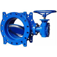 Затвор дисковый поворотный Benarmo Ду1000 Ру10/16 фланцевый с редуктором