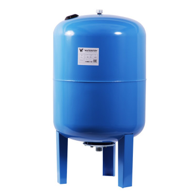 Бак мембранный Waterstry SP 100 B гидроаккумулятор, верт, проходная мембрана, фланец - оцинк., макс 10 бар, раб. 8бар