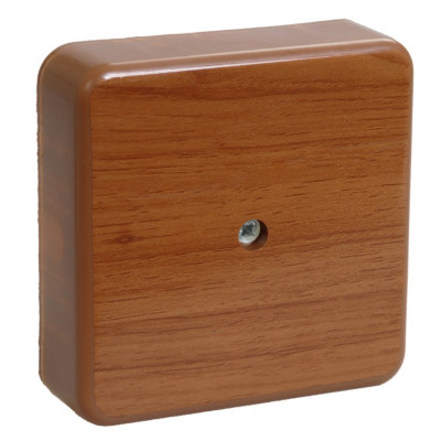 Коробка распаячная КМ для открытой проводки 100х100х44мм дуб IEK UKO10-100-100-044-K24-E