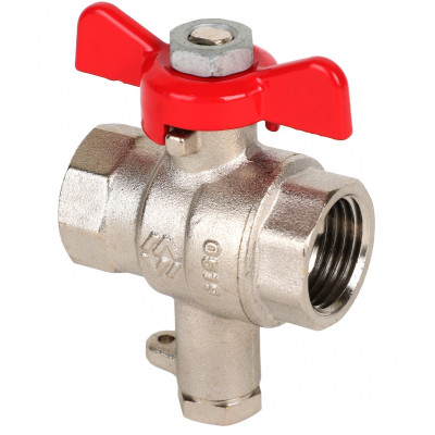 Кран для подключения термодатчика MVI, бабочка 1/2" х 9 мм (12 шт/уп.)