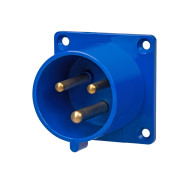 Вилка TDM 623 скрытая 2Р+РЕ 32А 220В IP44