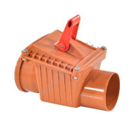 Клапан обратный одностворчатый раструб DN110, PN1, Valfex, полипропилен