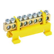 IEK YNN10-69-8P-K05 Шина нулевая на DIN-изол. "Стойка" ШНИ-6х9-8-С-Ж