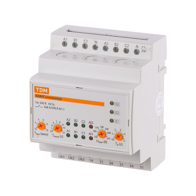 Контроллер автоматического ввода резерва с секционированием TDM ELECTRIC КАВРС 3Ф 230В АС на 2 ввода
