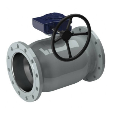 Шаровой кран NAVAL нержавеющий Фланец DN 125, PN 25 с редуктором