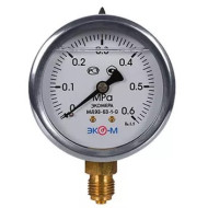 Манометр Экомера МД93-63мм 0..100МПа G1\4 (Гидрозаполненный)