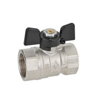 BUGATTI ARIZONA 602 Кран шаровой прямой стандартнопроходной, ВВ 1/2, алюминиевая бабочка