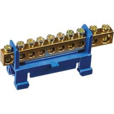 Шина Navigator нулевая на DIN-изоляторе тип Стойка NBB-M69-10P/B