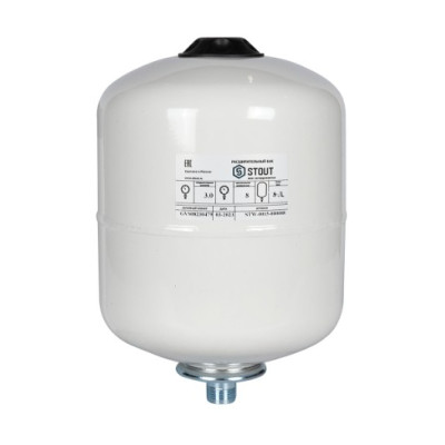 STOUT Stw-0015-000008 расширительный бак, для гвс 8 л. вертикальный (цвет белый) RG00923CILS5OM