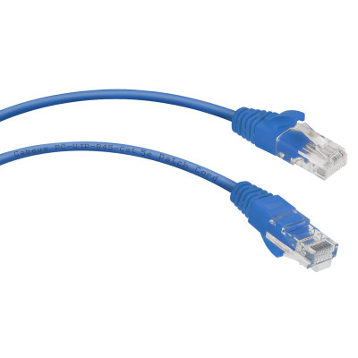Патч-корд Rj-45 Cabeus PC-UTP-RJ45-Cat.5e-1.5m-BL кат.5е 1.5 метра синий