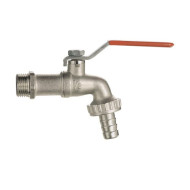 Кран поливочный Gekon с насадкой для шланга 1" ручка-рычаг