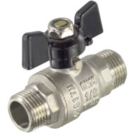 Кран шаровой 1 шш бабочка усиленный TIM